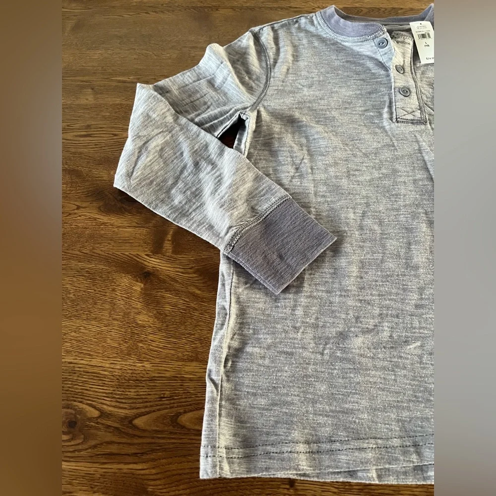 GAP Kids Long Sleeve Henley Shirt size Large NWT